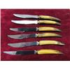 Image 2 : 6 Crown Sheffield Steak Knives (Unused) with Faux 