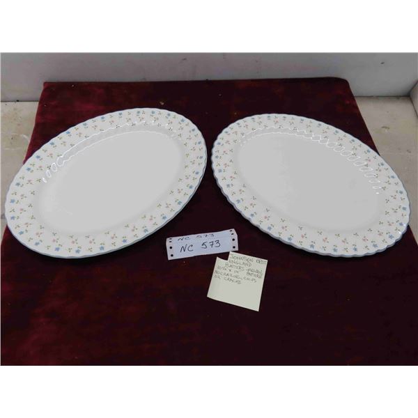 2 Platters , Both by Johnson Bros England 10 1/2'' x 14'' 