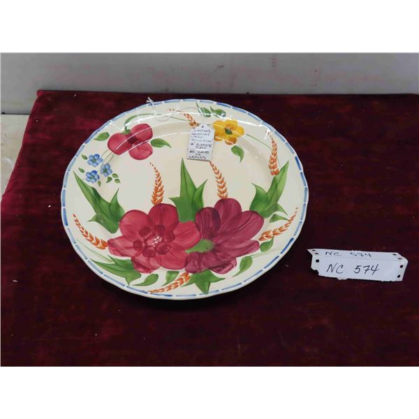 Simpsons Solarium Ware ''Belle Fiore'' Platter 12'' Round