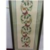 Image 2 : 2 Vintage Framed Cross Stitch : Chick a Dees 11 1/2'' x