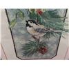 Image 7 : 2 Vintage Framed Cross Stitch : Chick a Dees 11 1/2'' x