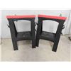 Image 2 : 2 Plastic Folding Sawhorses 