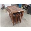 Image 2 : Drop Leaf Table (Nesting) with 4 Folding 