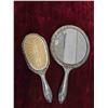 Image 3 : Silver Plated Vanity Mirror + Brush Set (Heavy Weight)