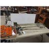 Image 1 : Tackle Box with Hooks, Line, Lures, 5 Fishing Rod