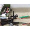 Image 4 : Tackle Box with Hooks, Line, Lures, 5 Fishing Rod