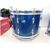 Image 8 : Rare 1960s Raven Blue Pearl 3pce Drum Set : 