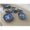 Image 2 : 19 Japan Blue Willow Place Setting - Details in Last Photo
