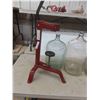 Image 2 : 3 Wine Carboys , Wine Bottle Corker Press