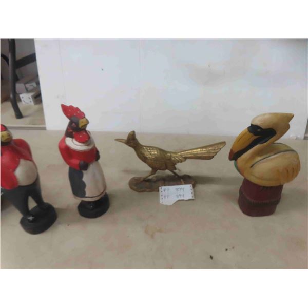 Brass Road Runner, Bird Ornaments 