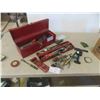 Image 1 : Metal Tool Boxes with Odds Hand Tools and 