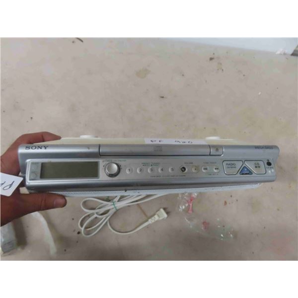 Sony Space Saver FM/AM CD Counter Clock 