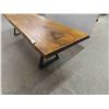 Image 3 : Live Edge Elm Bench 62'' Wide 