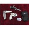 Image 1 : (3) Boker Knives: Federal Folding Titanium Handled HTC Design