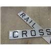 Image 2 : Railway Crossing 2pce Sign, Each Cross Measures