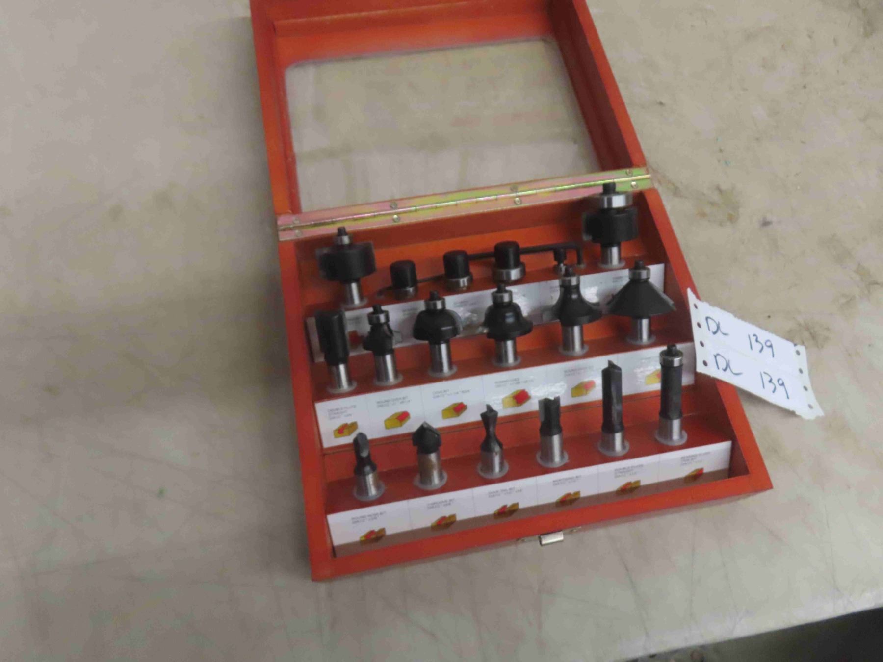 New Mastercraft Maximum Router Bits in Case