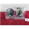 Image 1 : Ryan Kesler Manitoba Moose Autographed Puck + Card 