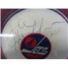 Image 4 : Lyle Moffat Winnipeg Jets Autographed Puck + Card Display