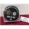 Image 1 : Winnipeg Jets vs Vegas Golden Knights Warm Up Puck