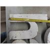 Image 3 : 16 Cast Aluminum Letters, Largest 12'' x 8'' with Tote