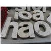 Image 6 : 16 Cast Aluminum Letters, Largest 12'' x 8'' with Tote