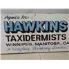 Image 7 : Hand Painted Wooden Hawkins Taxidermy Sign 48'' x 16''