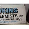Image 8 : Hand Painted Wooden Hawkins Taxidermy Sign 48'' x 16''