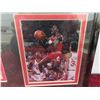 Image 2 : Michael Jordan Framed Picture & Stats 11'' x 14''