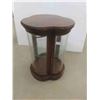 Image 1 : China Cabinet Curved Glass 25'' H x 18'' Diam. 