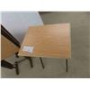 Image 3 : 4 Folding TV Tables / Stands with Rack 