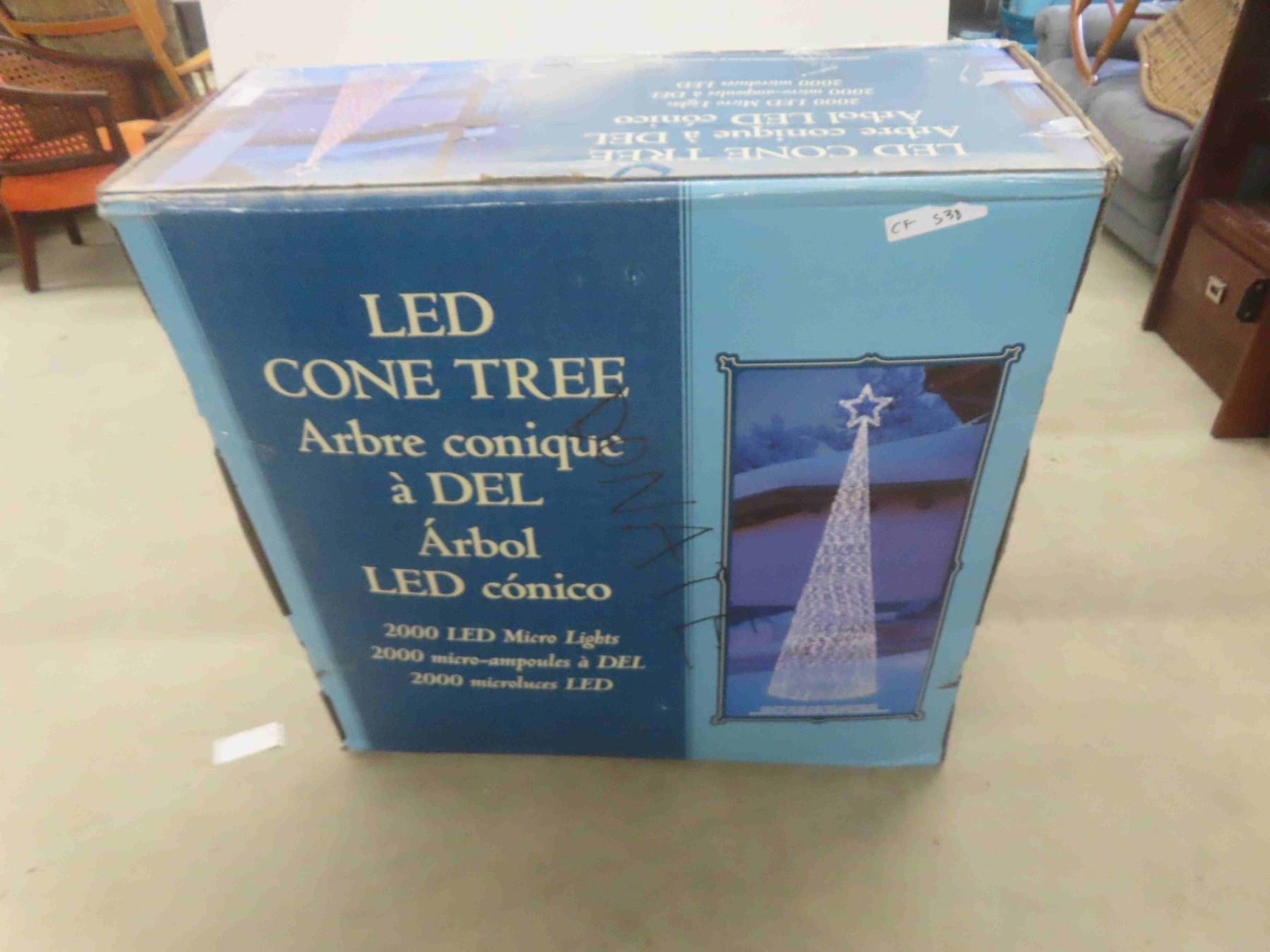 LED Cone Tree with 2000 LED Micro Lights