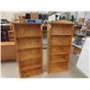 Image 1 : 2 Ikea Pine Open Shelf 62'' x 32'' x 10'' 