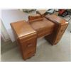 Image 3 : Antique Vanity Dresser 27'' x 45'' x 18'' Plus Mirror 
