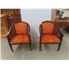 Image 1 : 2 Cane Button Back Occasional Chairs 