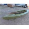 Image 2 : Wooden 13ft Flat Bottom Duck Boat with Paddles & 