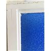 Image 2 : 2 Wood Sash Windows with Blue Textured Glass Approx 
