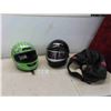 Image 1 : 2 Helmets - Face Mask is Broken on Black One , Pictured