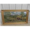 Image 1 : Framed Petit Point Picture 39'' x 22'' 