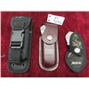Image 1 : (3) Folding Buck Knives with Sheaths : Tops Buck CSAR-