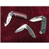 Image 2 : (3) Folding Buck Knives with Sheaths : Tops Buck CSAR-