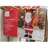 Image 1 : 5ft LED Santa with Teddy Bear , Warm White Lights Indoor/