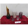 Image 1 : 5 Heavy Glass Art Vases : Some Hand Blown, Some MCM 