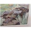 Image 2 : Mix Media 17'' x 18'' Painting Signature Not Clear, Dated 1990