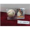 Image 1 : Brian Duva #97 Goldeyes Baseball Card + Signed Ball in Display
