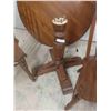 Image 3 : Oak Pedestal Table 30'' H x 41'' Diam. with 3 