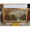 Image 1 : Framed Painting 56'' x 32'' 