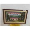 Image 1 : Framed Painting 8'' x 28 1/2'' 