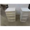 Image 1 : 2 Poly Organizers (1) 3 Shelf, (1) 4 Shelf 