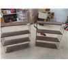 Image 1 : (2) 4 Tier Retro Shelves 36'' x 31'' x 9 1/2'' 