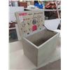 Image 2 : Ottoman/Storage Chest Hinged Top , 2 